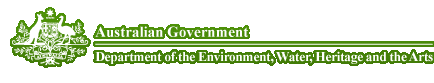 Department of the Environment, Water, Heritage and the Arts home page